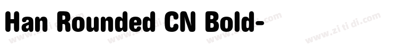 Han Rounded CN Bold字体转换